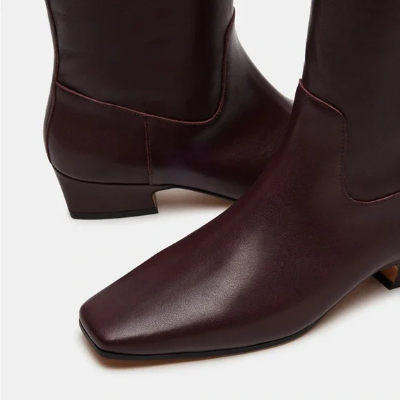 Steve Madden Dark Brown Heeled Boots - Picture 2 of 4